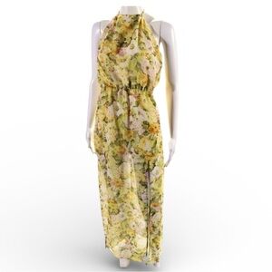 NWT! Lovers + Friends Floral Chiffon Maxi Dress - Size Small